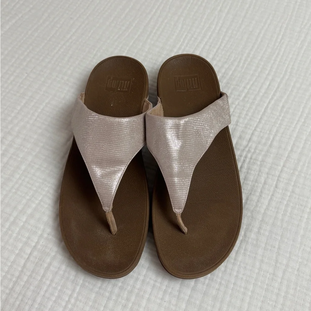 FITFLOP Womens LULU Cream Sandals Summer Classic Comfort Size US 11 - Picture 4 of 13